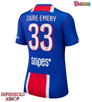 Paris Saint-Germain Warren Zaire-Emery #33 Hjemmebanetrøje Dame 2026-27 Kort ærmer